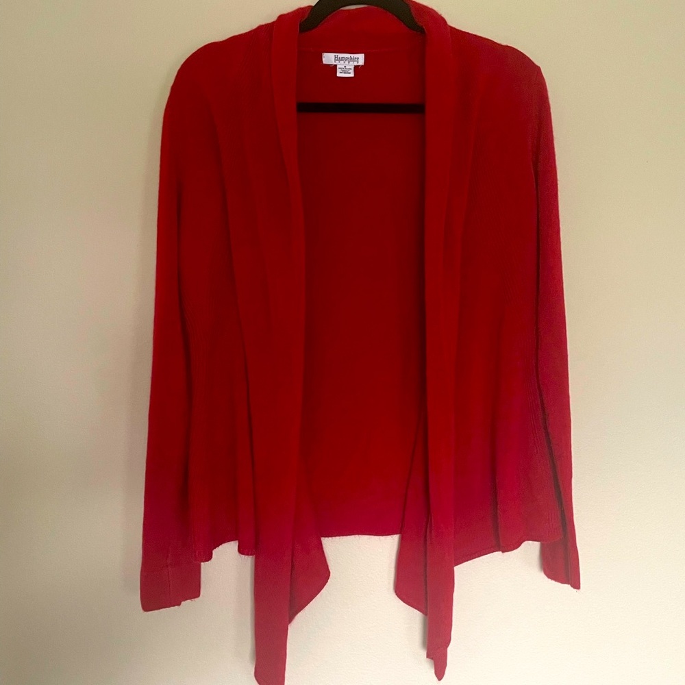Soft red cardigan